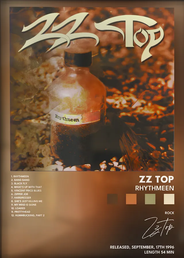 ZZ Top: Rhythmeen metal tablo