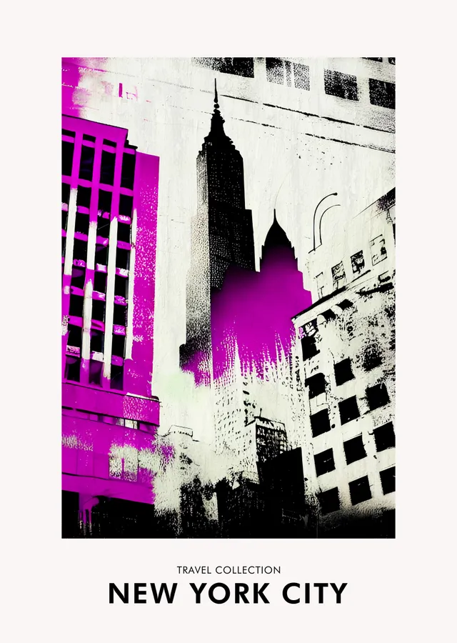 New York City: Empire State Rüyası metal tablo