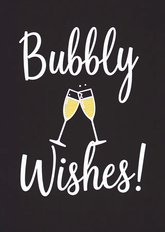 Bubbly Wishes! metal tablo