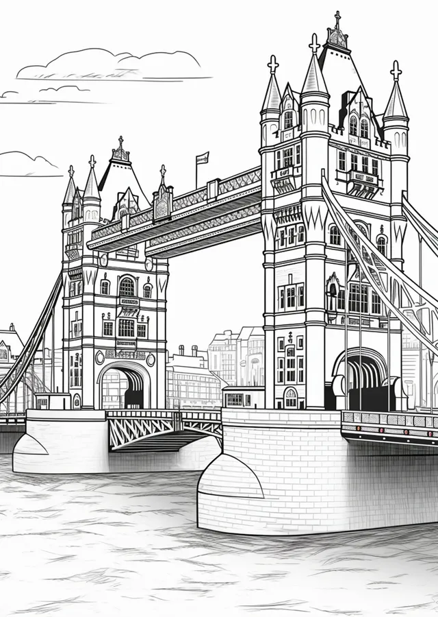 Tower Bridge Londra metal tablo