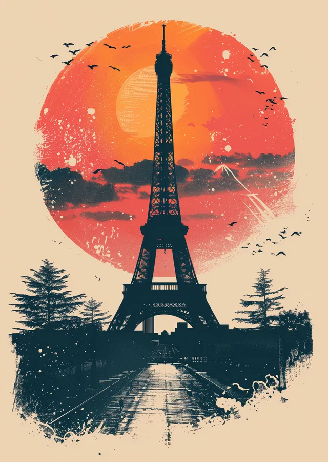 Eiffel Kulesi: Paris'in İkonu metal tablo