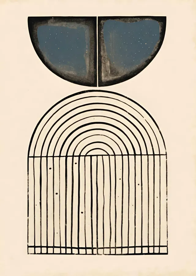 Soyut Sanat: Geometrik Figürler metal tablo