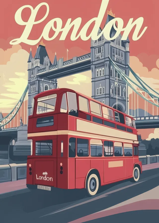 Londra Sembolleri metal tablo