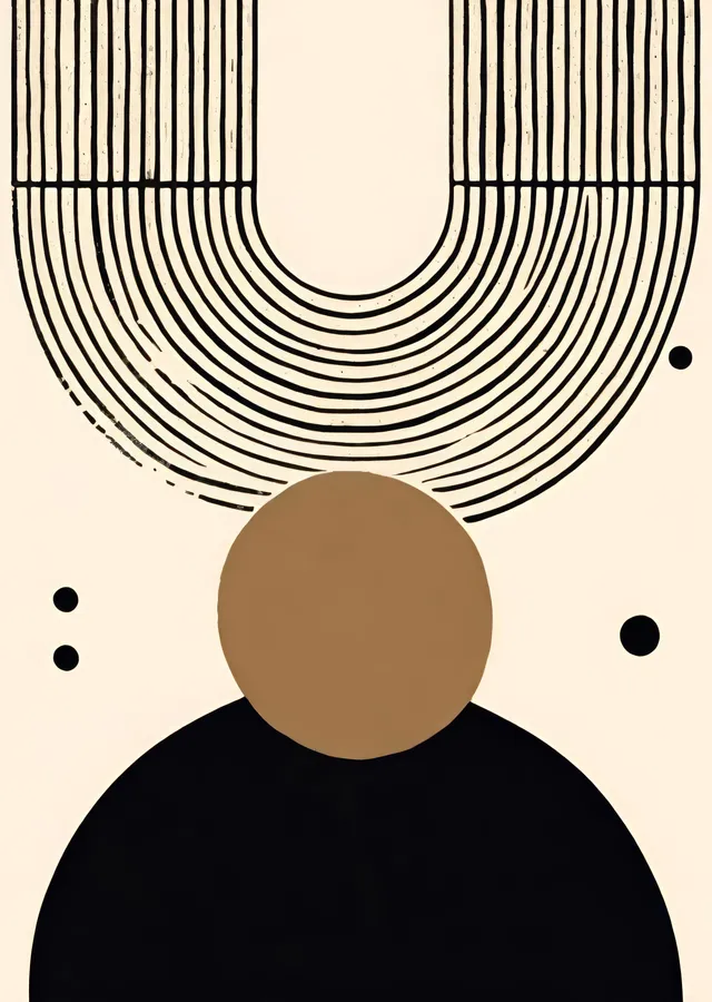 Minimalist Soyut Figür metal tablo