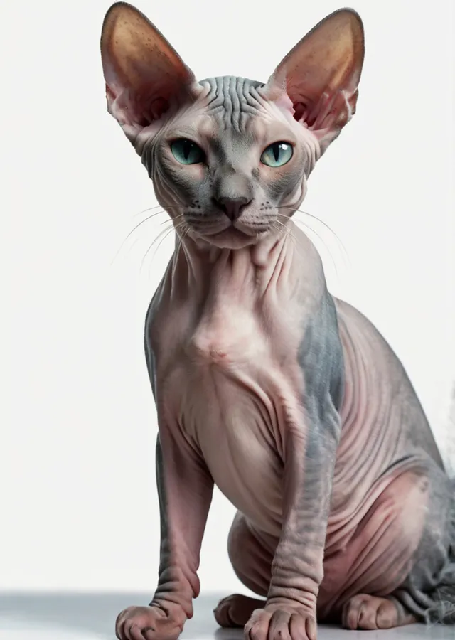 Gizemli Sphynx Kedisi metal tablo