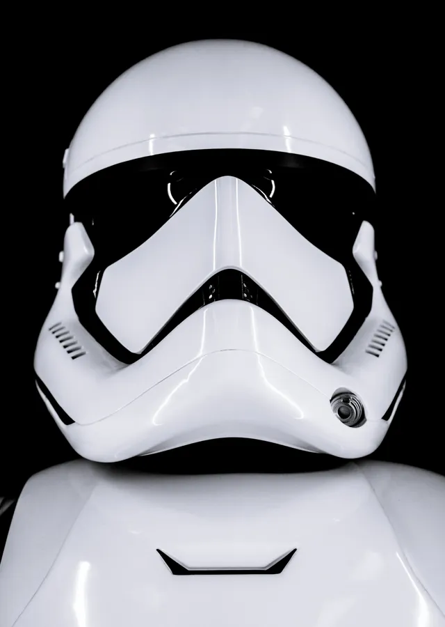 Star Wars: Stormtrooper Yüzü metal tablo
