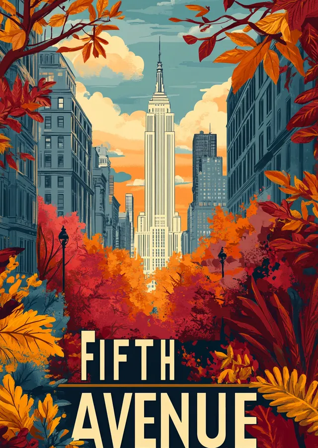 Fifth Avenue metal tablo