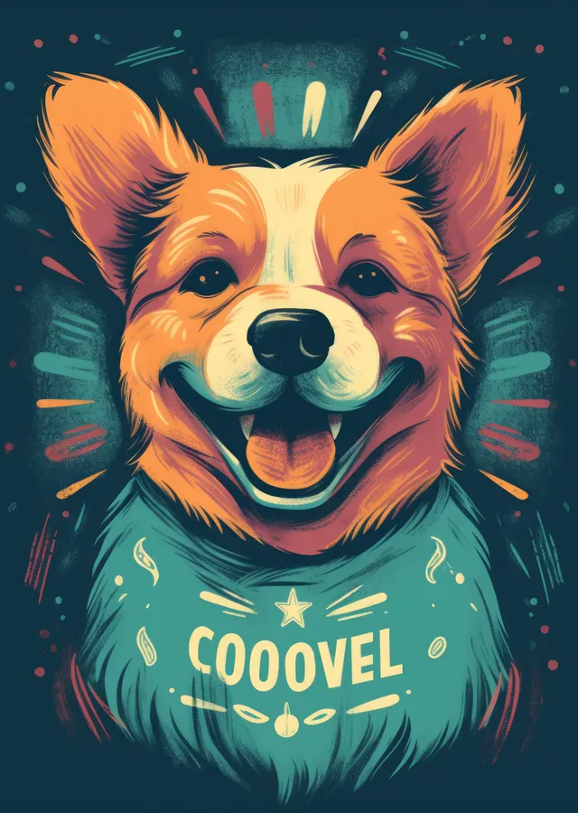 Evcil Hayvanlar: Mutlu Bir Corgi metal tablo