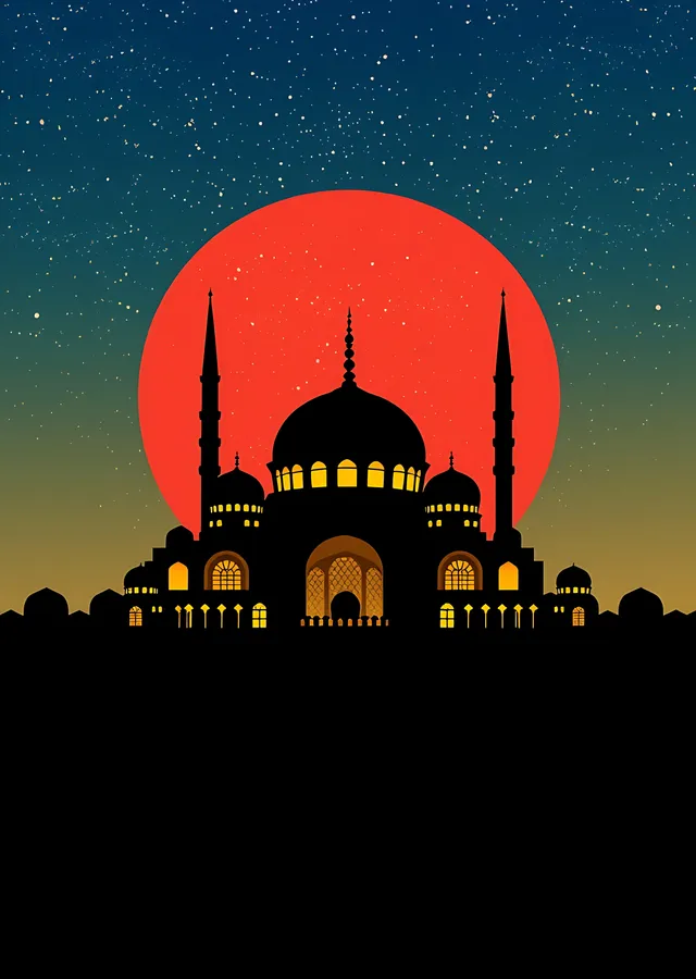 İstanbul ve Kırmızı Ay metal tablo