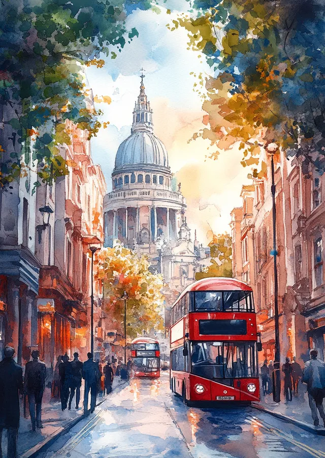 St Paul Katedrali Londra metal tablo