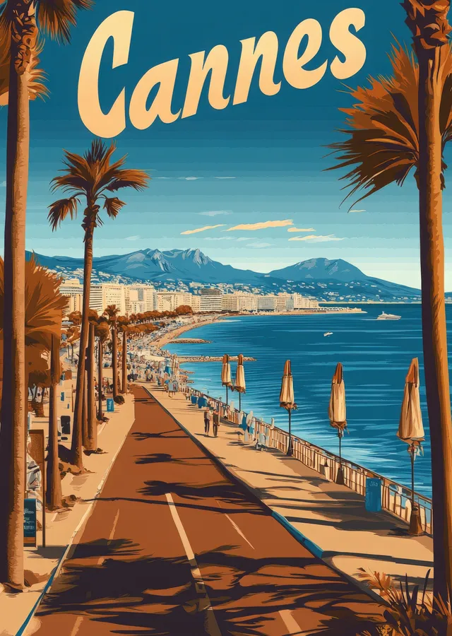 Cannes: Akdeniz'in İncisi metal tablo