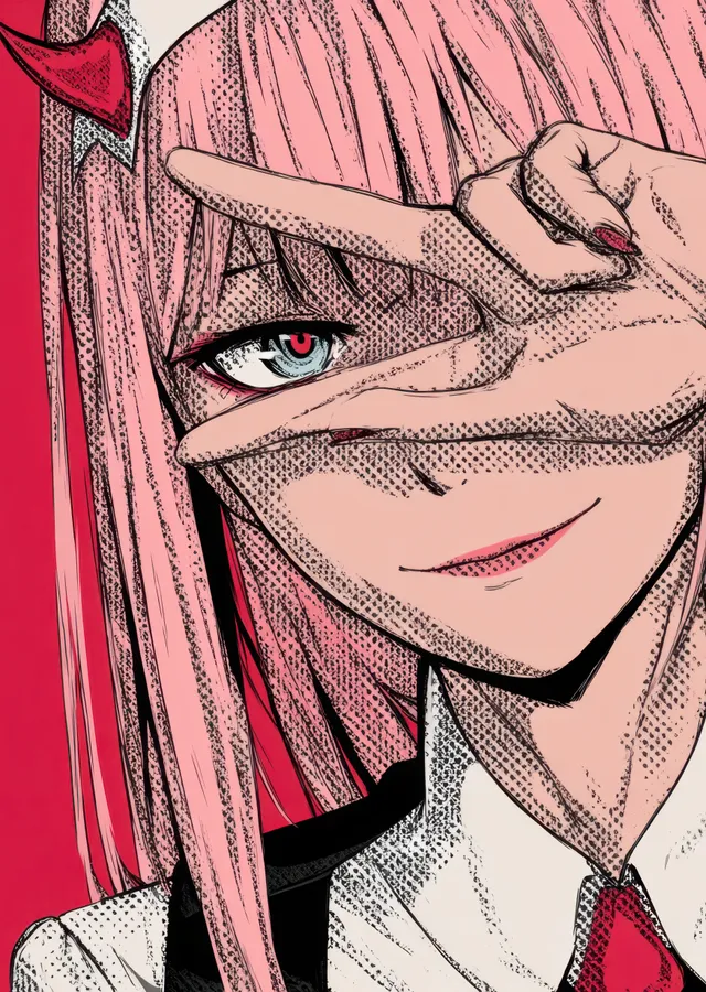 Darling in the FranXX Karakter metal tablo