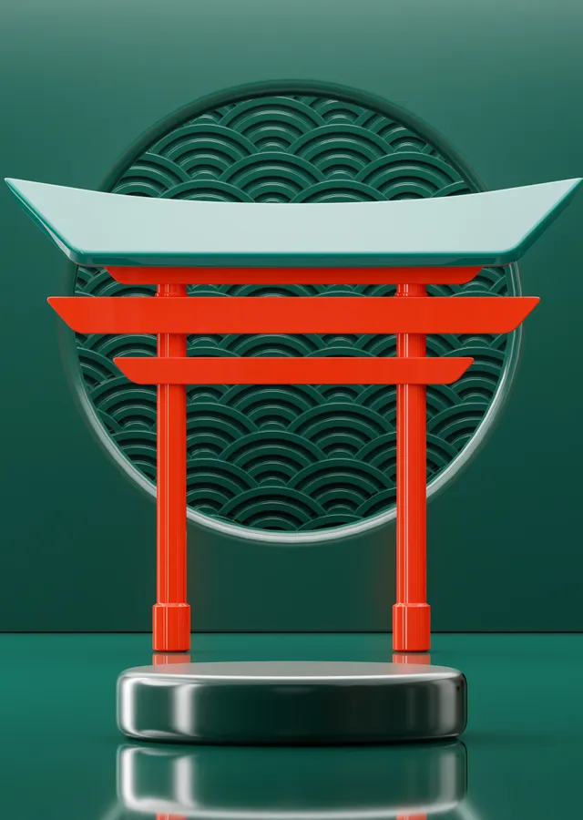 Japon Torii Kapısı: Geleneksel Tasarım metal tablo