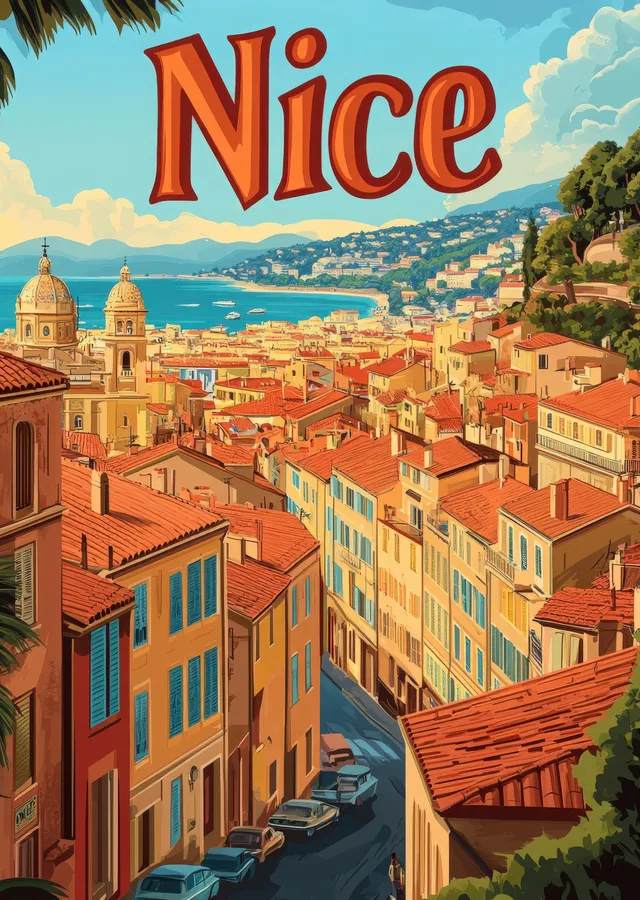 Nice: Akdeniz'in İncisi metal tablo