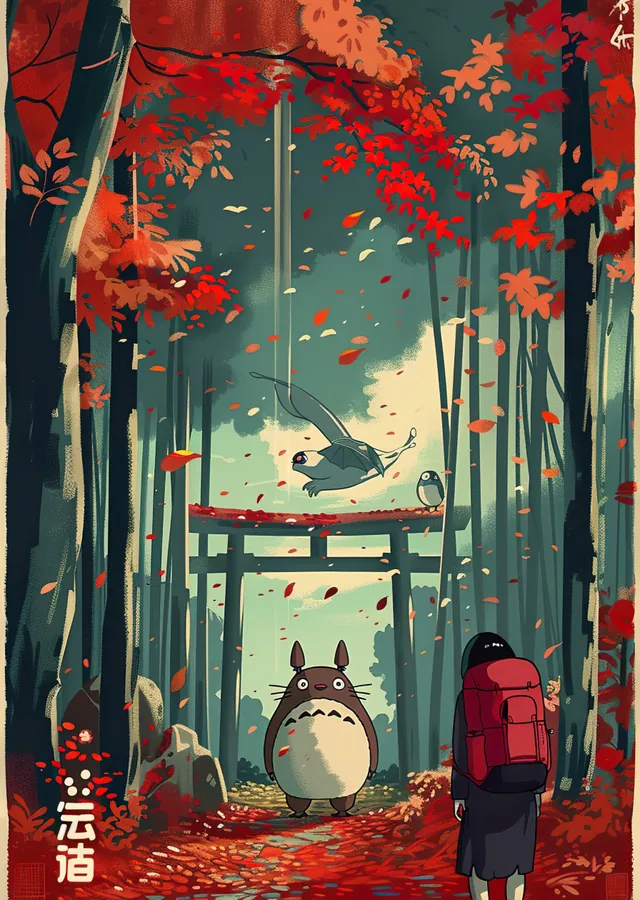 Totoro: Orman Dostu metal tablo