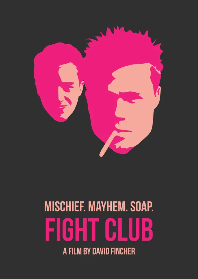 Fight Club - Dövüş Kulübü (Film Posteri) metal tablo