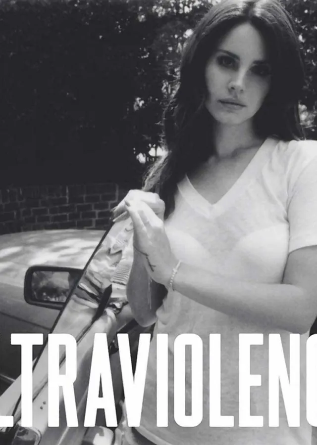 Lana Del Rey Ultraviolence Siyah Beyaz Fotoğraf metal tablo