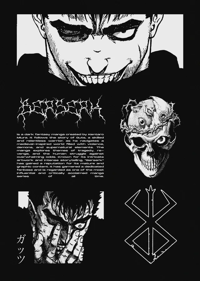 Berserk: Korku ve Macera metal tablo