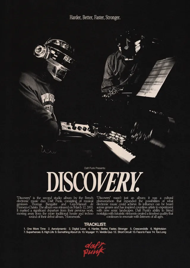 Daft Punk - Discovery metal tablo