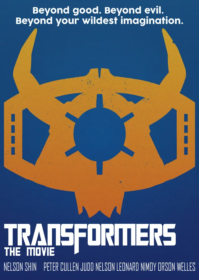Transformers Minimalist Film metal tablo