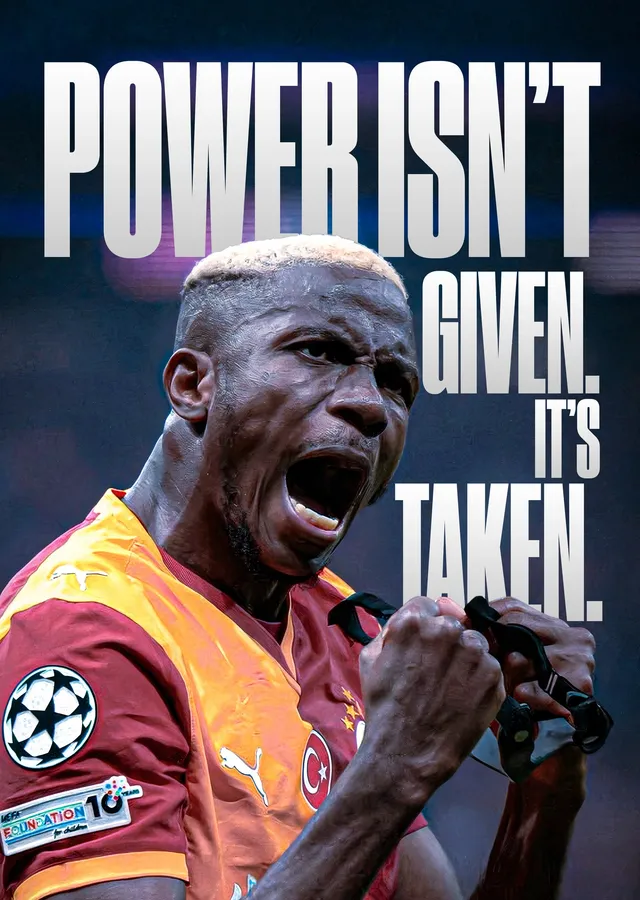 Victor Osimhen: Güç Verilmez, Alınır metal tablo