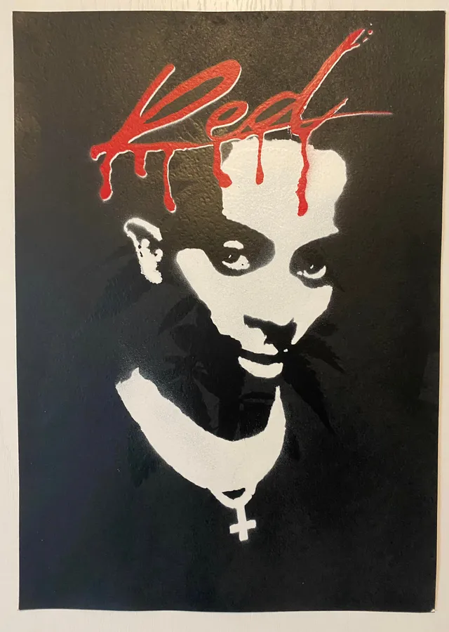 Playboi Carti - Whole Lotta Red: Koyu Portre metal tablo