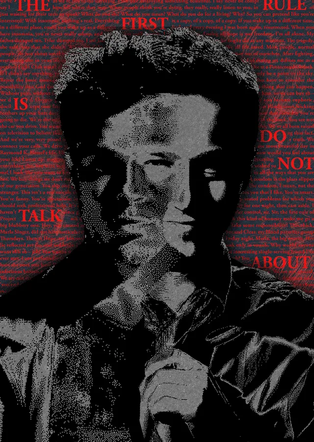 Fight Club - Dövüş Kulübü Tyler Durden metal tablo