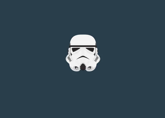 Star Wars: Stormtrooper Kaskı Minimalist Tasarım metal tablo