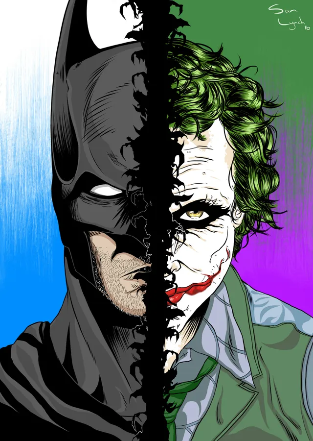 Batman ve Joker: İkili Karşılaşma metal tablo