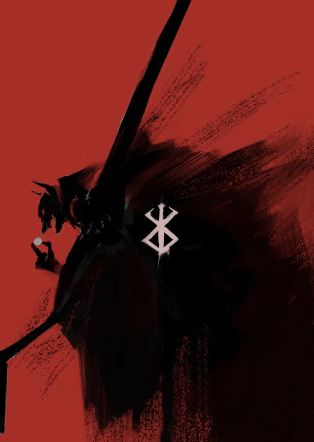 Berserk Guts metal tablo