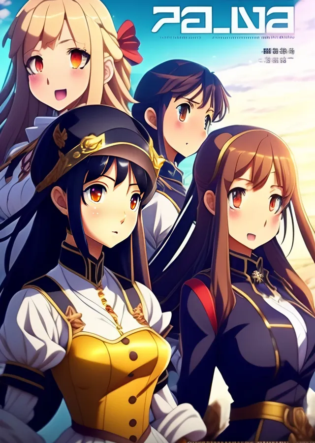 Isekai Anime Kızları metal tablo