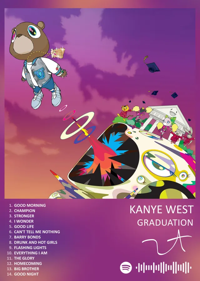 Kanye West - Graduation metal tablo