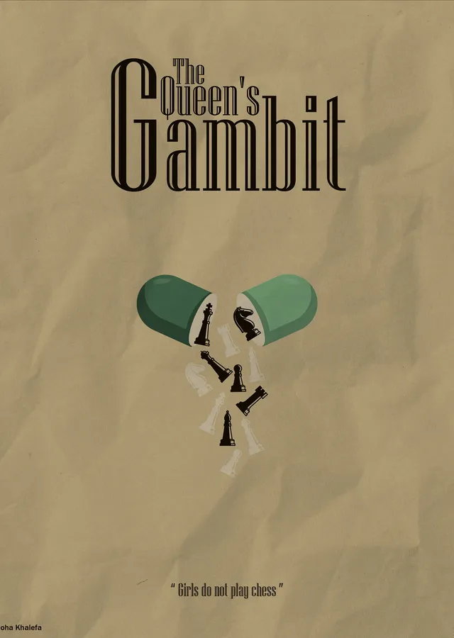 The Queen's Gambit - Vezir Gambiti metal tablo