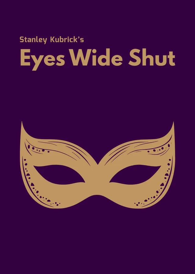 Eyes Wide Shut - Gözleri Tamamen Kapalı metal tablo