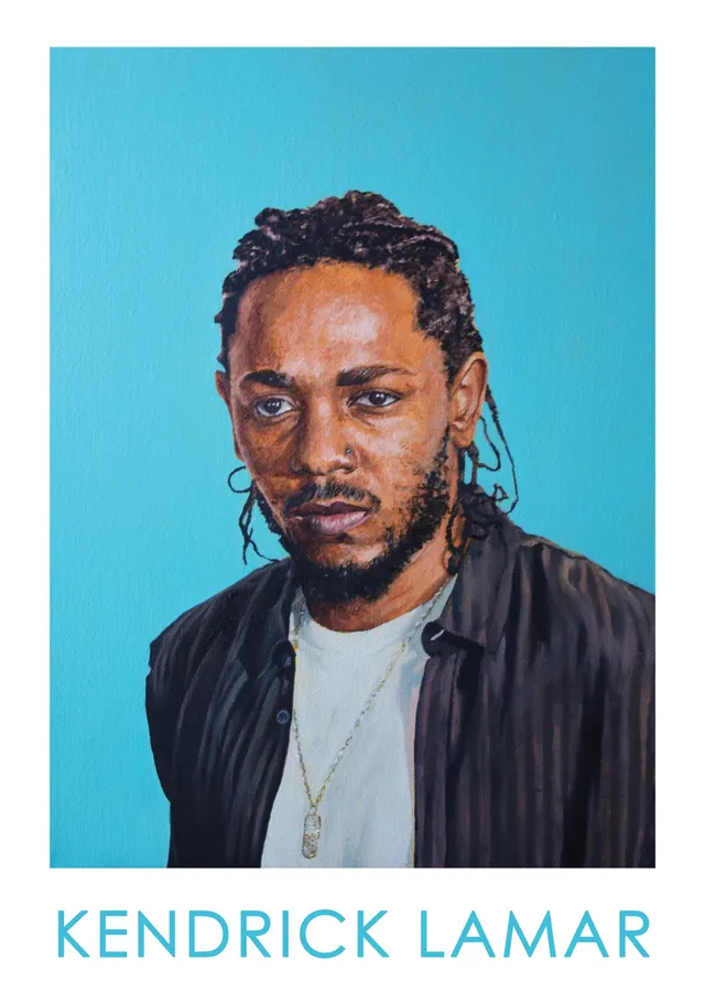 Kendrick Lamar metal tablo