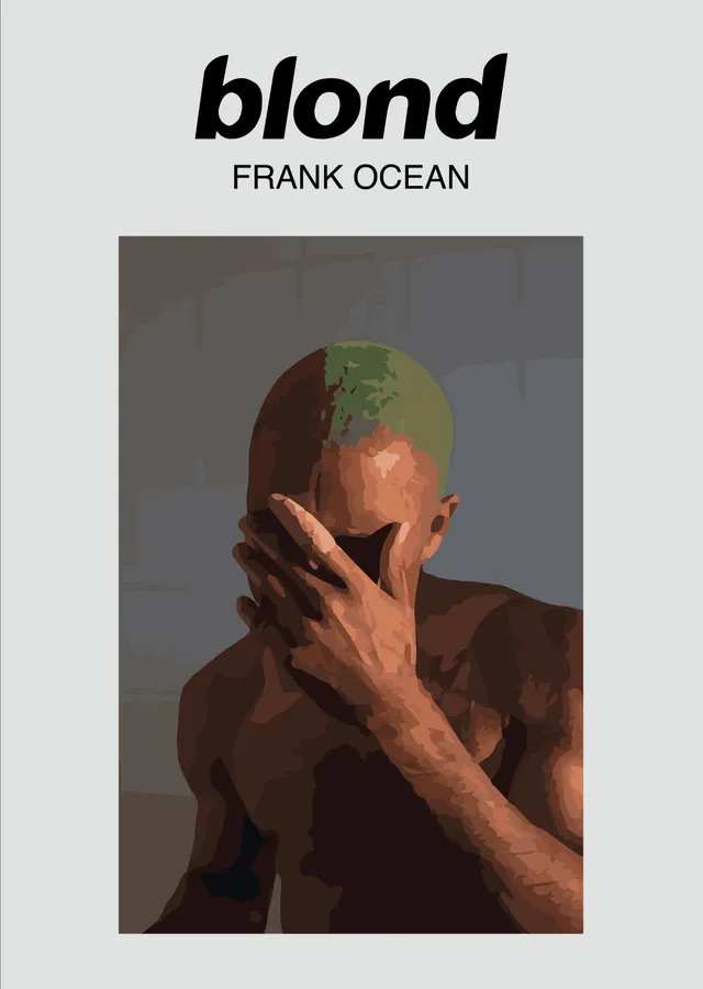 Frank Ocean Blond metal tablo