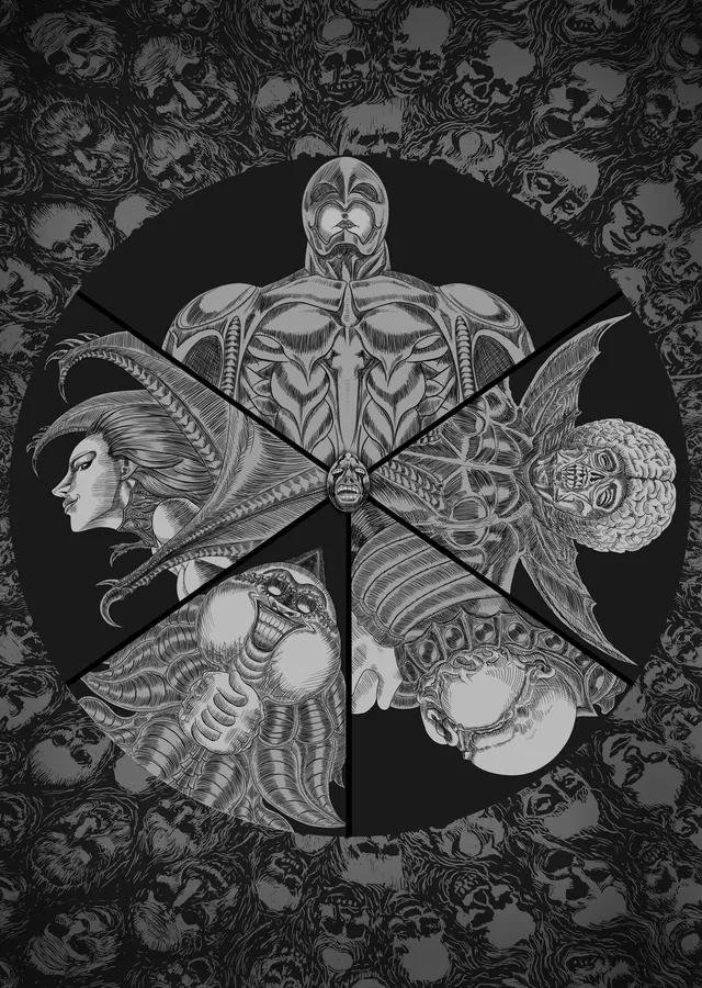 Berserk: Karanlık Fantezi metal tablo