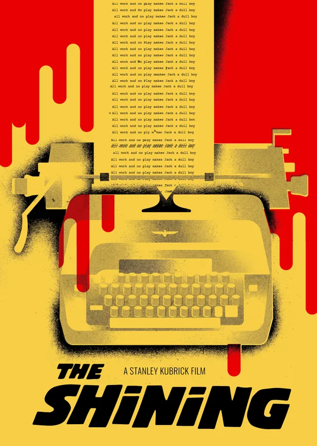 The Shining Minimalist Film Afişi metal tablo