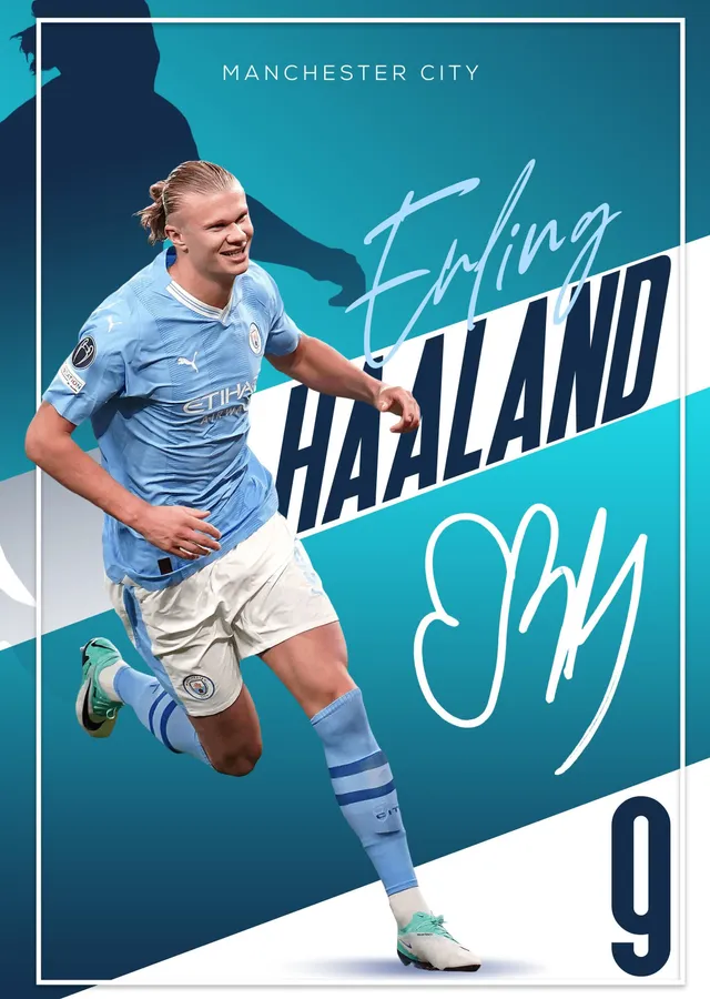 Erling Haaland: Manchester City metal tablo