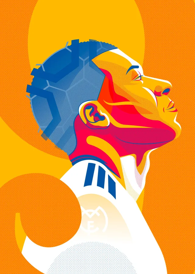 Futbolun Yıldızı: Kylian Mbappé metal tablo