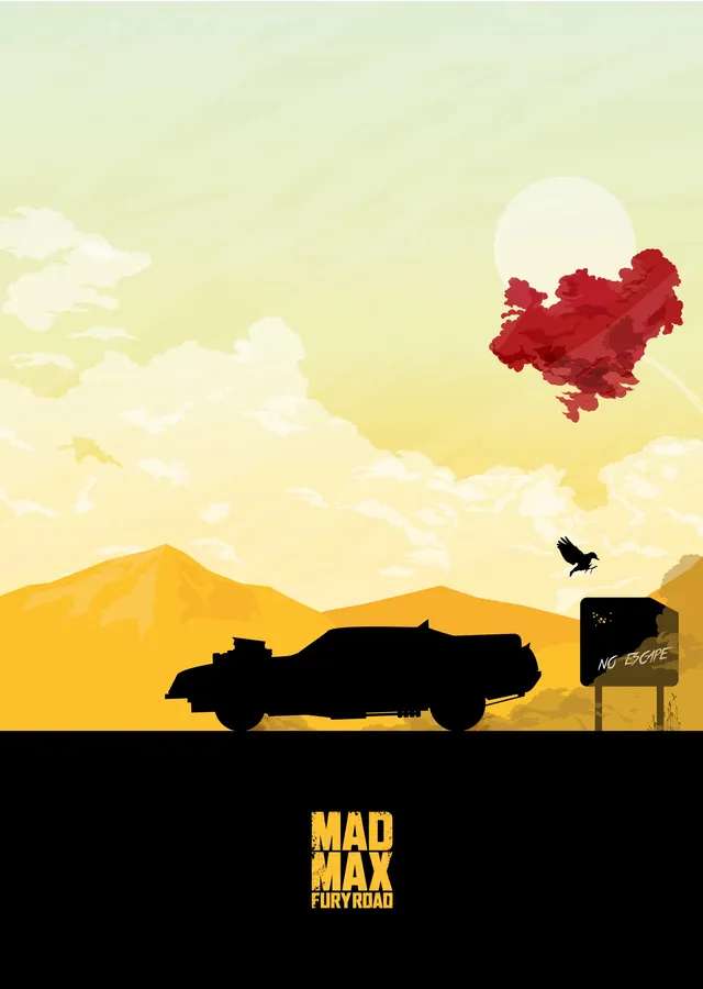 Mad Max: Fury Road Film metal tablo