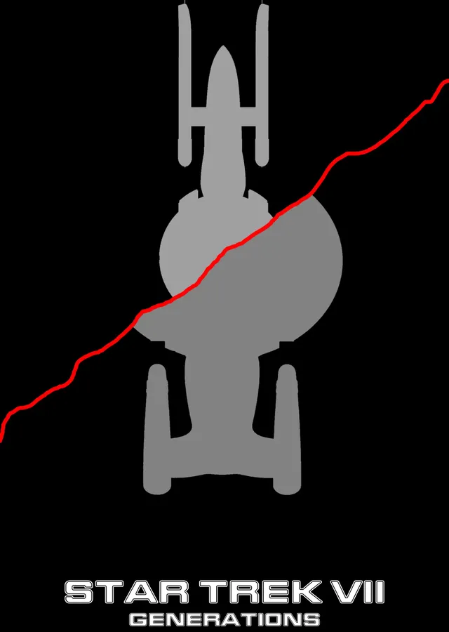 Star Trek VII: Generations Minimalist metal tablo