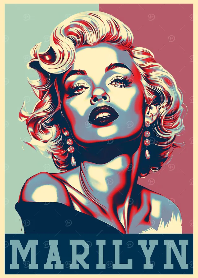 Marilyn Monroe Pop Art metal tablo