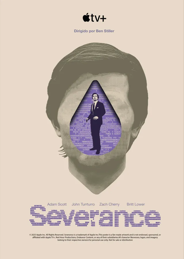Severance Poster Tasarımı (Kişisel Proje) metal tablo