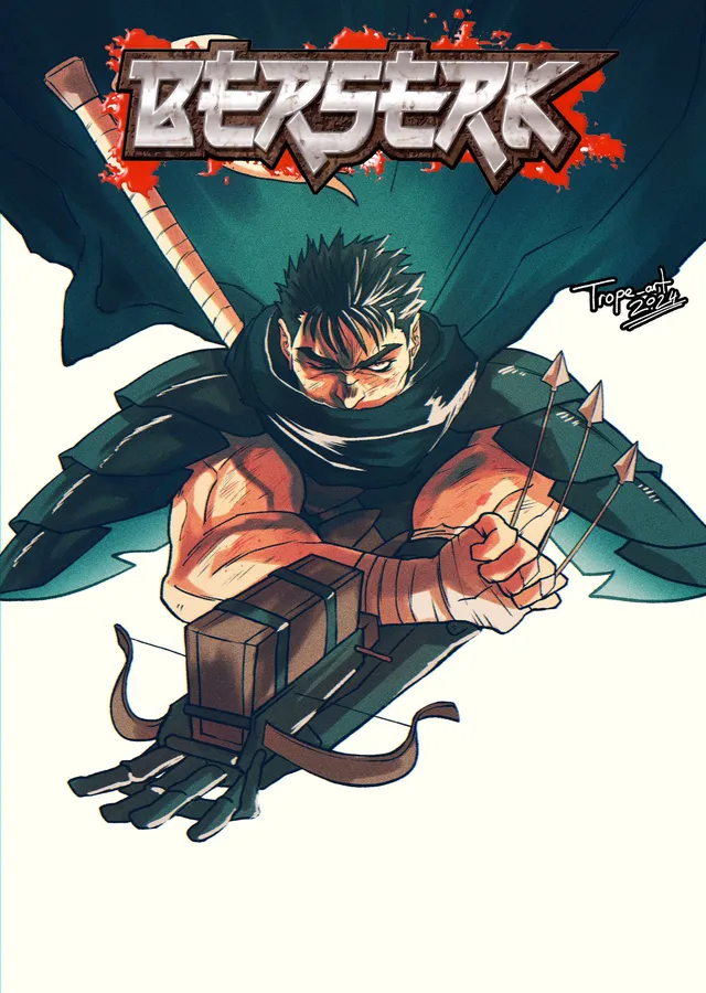 Berserk - Guts, Çapraz Kemerli Okçu metal tablo