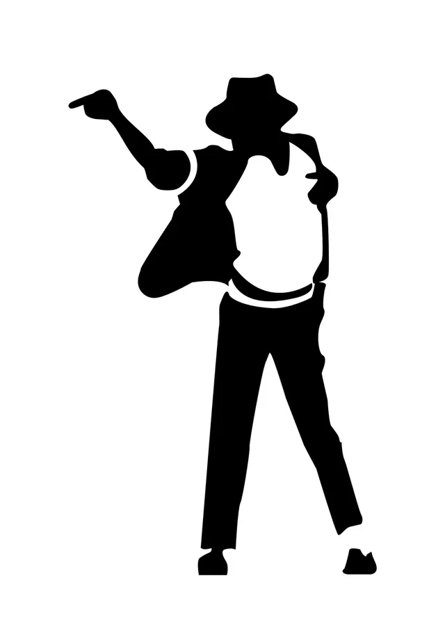 Michael Jackson - Silüet Dansçı metal tablo