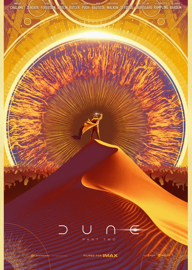 Dune Part Two: Kurak Efsane metal tablo
