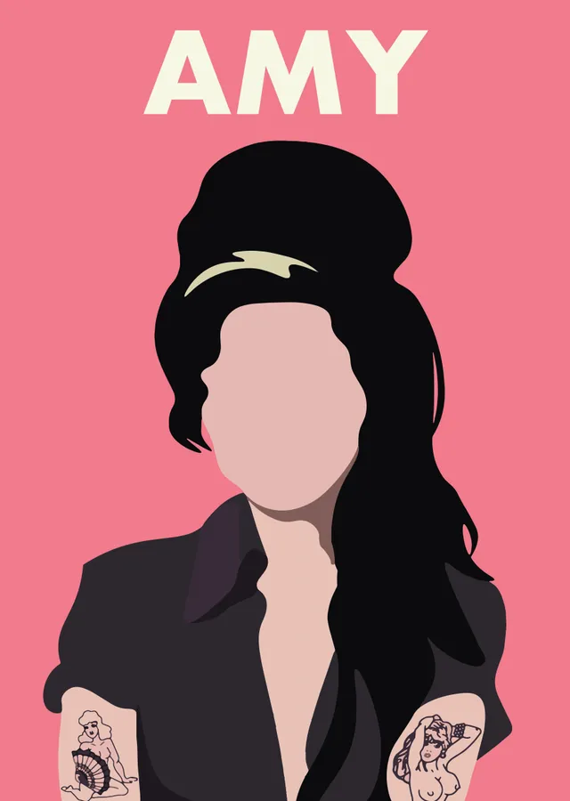 Amy Winehouse metal tablo