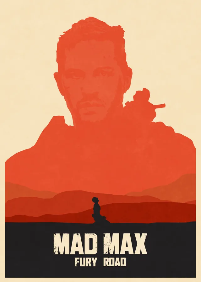 Mad Max: Fury Road - Minimalist Tasarım metal tablo