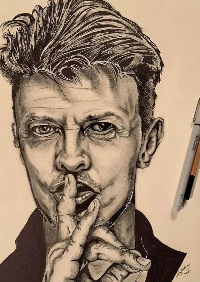 David Bowie: Müzik İkonu metal tablo